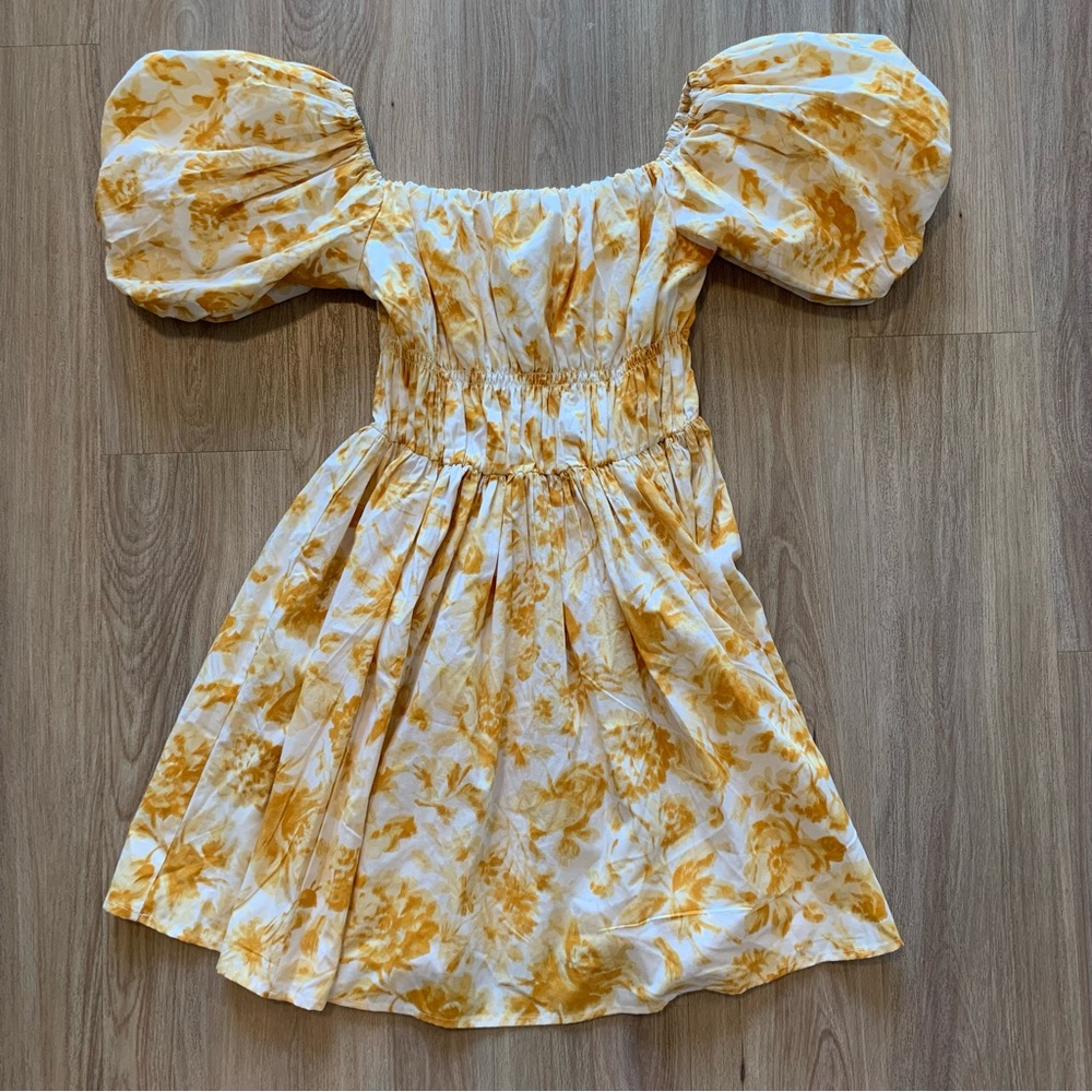 NWT Abercrombie and fitch off the shoulder puff sleeve mini dress